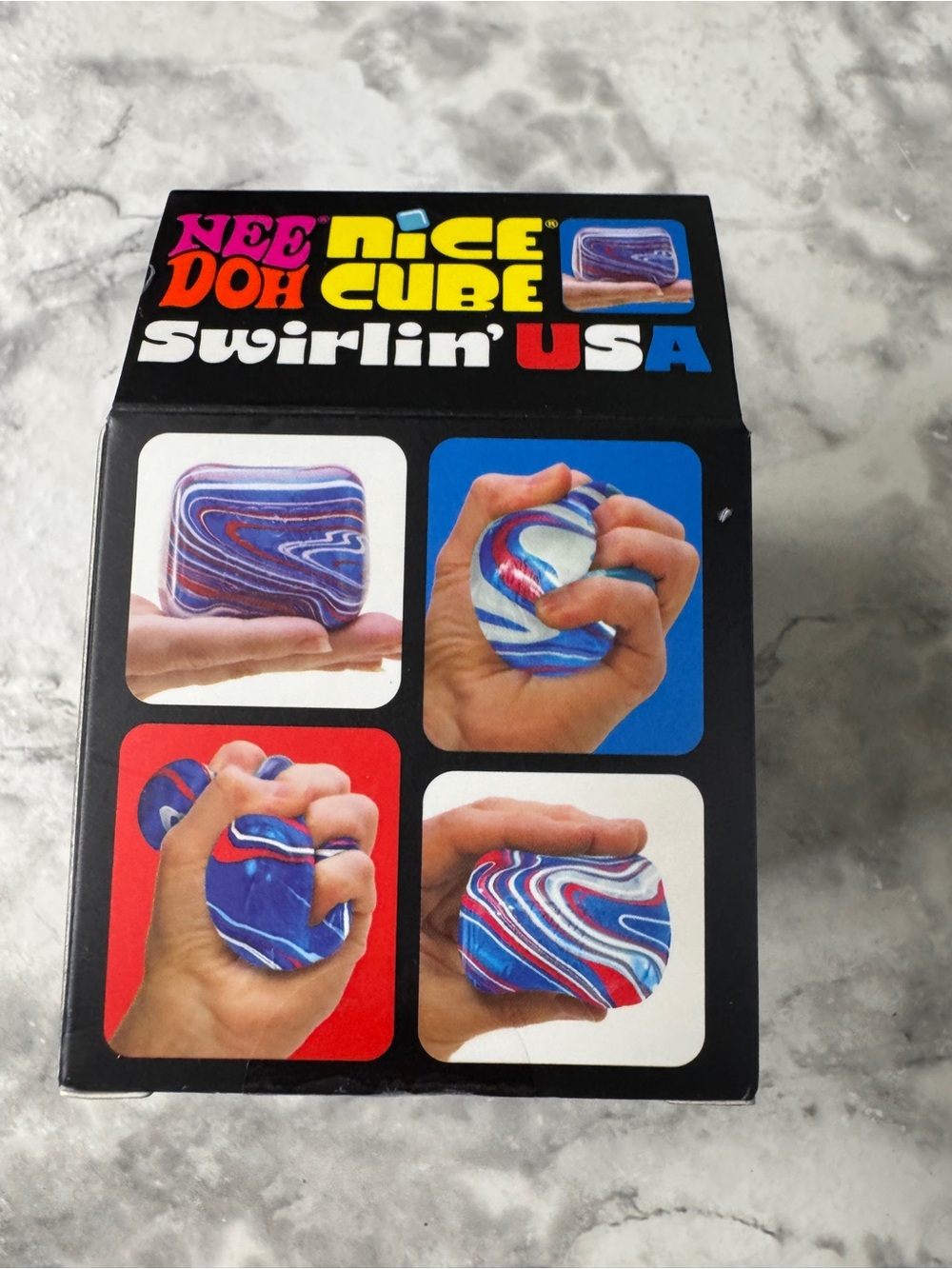 NEEDOH Nice cube Swirl USA Sqush stress Relief Toy New - Picture 4 of 5